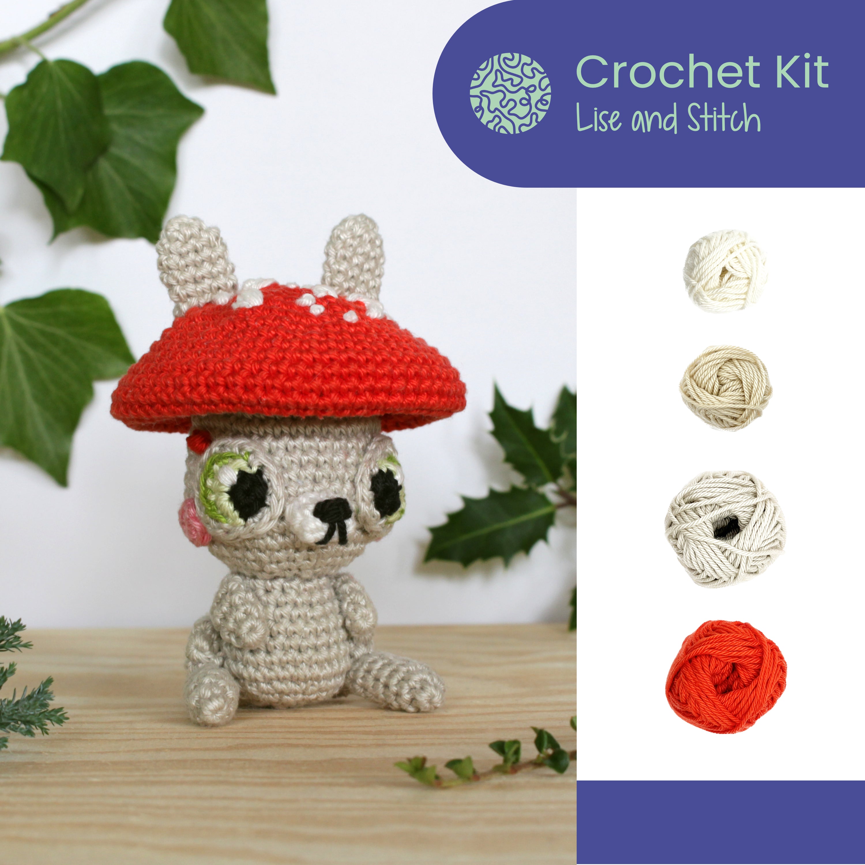 KIT CROCHET LAPIN