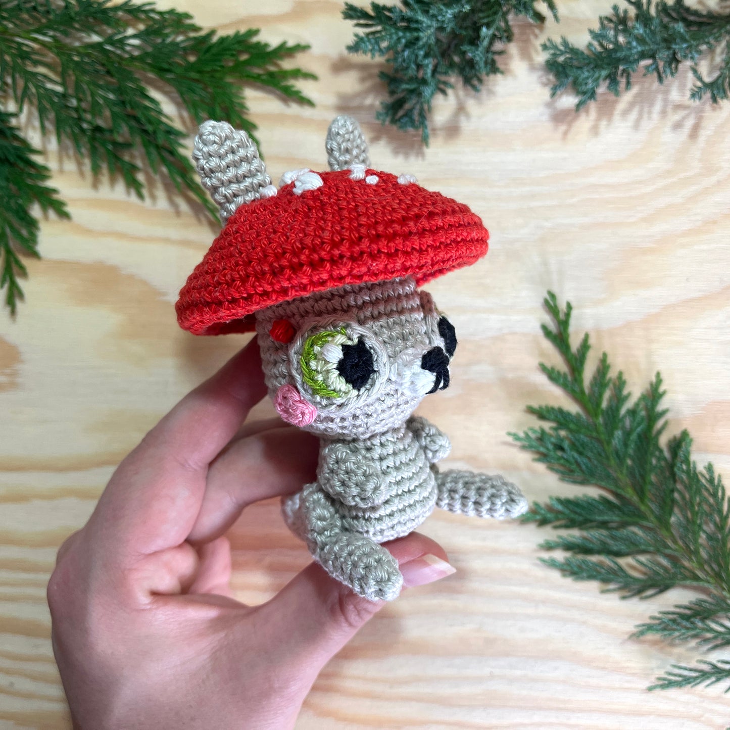 Lapin champignon patron crochet Champi-Lapin