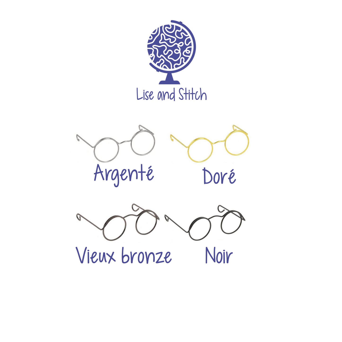 Lunettes pour amigurumis lot de 4 paires