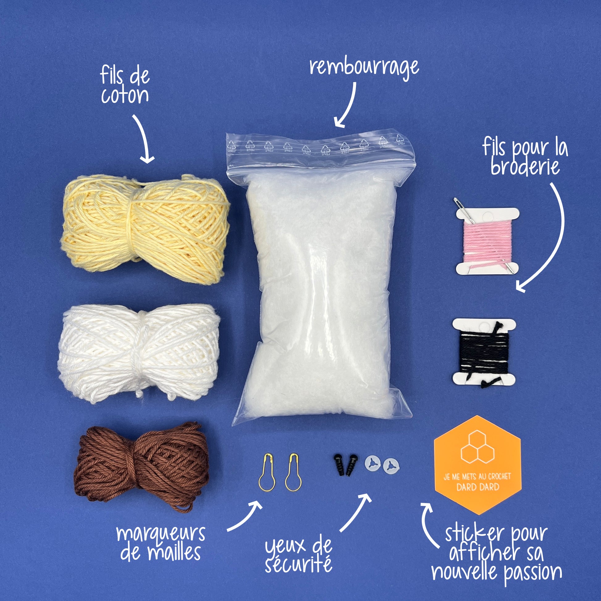 Kit crochet débutant amigurumi abeille – Lise and Stitch
